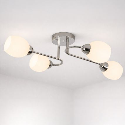 Stropni lestenec KING 4xE27/15W/230V sijajni krom