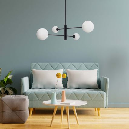 Stropni lestenec na drogu DORADO 4xG9/40W/230V črna