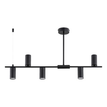 Stropni lestenec na drogu URANOS 5xGU10/10W/230V črna