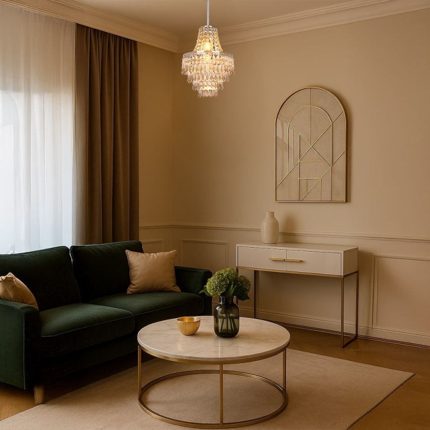 Stropni lestenec na palici GEMMA 1xE27/60W/230V, premer 23 cm