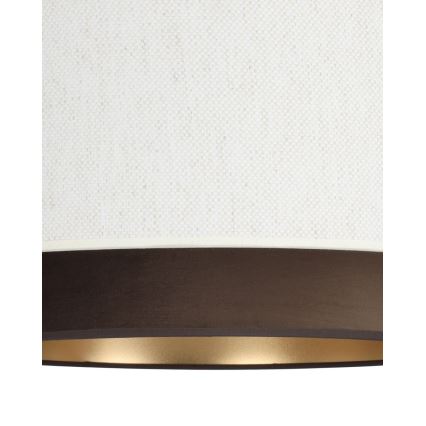 Stropni lestenec NATIA 1xE27/60W/230V bela/rjava