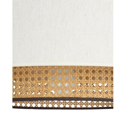 Stropni lestenec NATIA 1xE27/60W/230V premer 45 cm bela/rjava