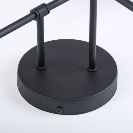 Stropni lestenec OBSIDIAN 4xG9/10W/230V črna/dimna siva