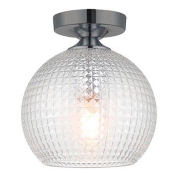 Stropni lestenec TALISA 1xE27/40W/230V, črni krom
