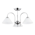 Stropni lestenec TAPER 3xE27/15W/230V, sijajni krom
