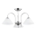 Stropni lestenec TAPER 3xE27/15W/230V, sijajni krom