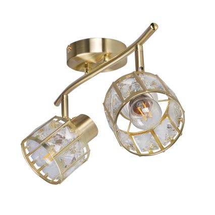 Stropni lestenec ZAHARA 2xE27/10W/230V zlata