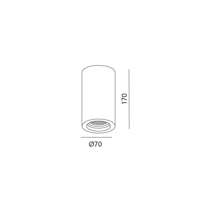 Stropni reflektor STOA 1xGU10/35W/230V