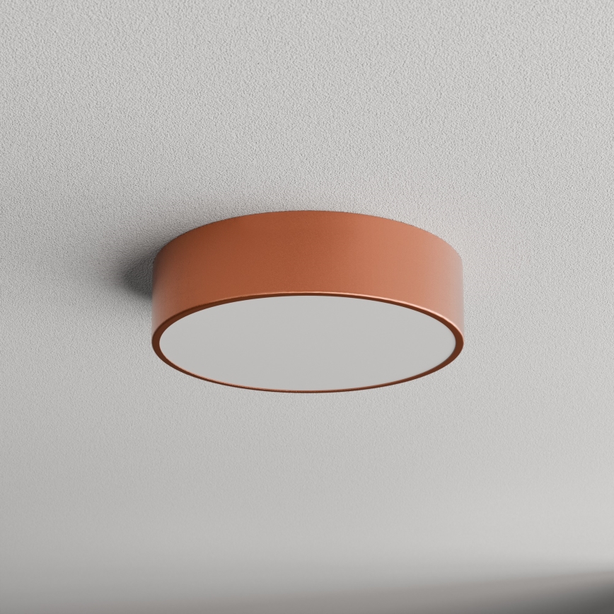 Stropna svetilka za kopalnico s senzorjem CLEO 2xE27/24W/230V, premer 30 cm, medena, IP54