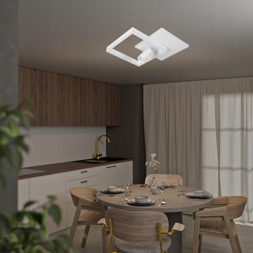 Stropno LED svetilo LED/38W/230V + 1xGU10/30W belo