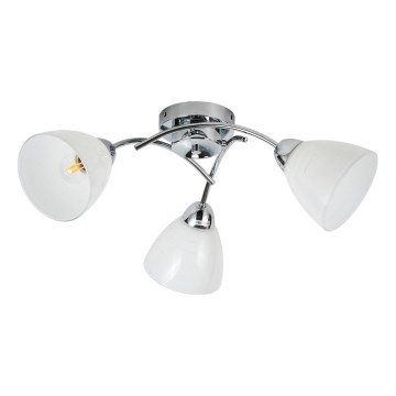 Stropno pritrjen lestenec CLARA 3xE27/15W/230V sijajni krom