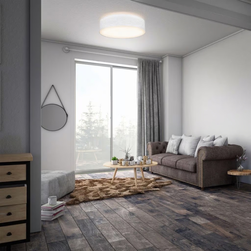 Stropno svetilo 2xE27/40W/230V, premer 38 cm, belo