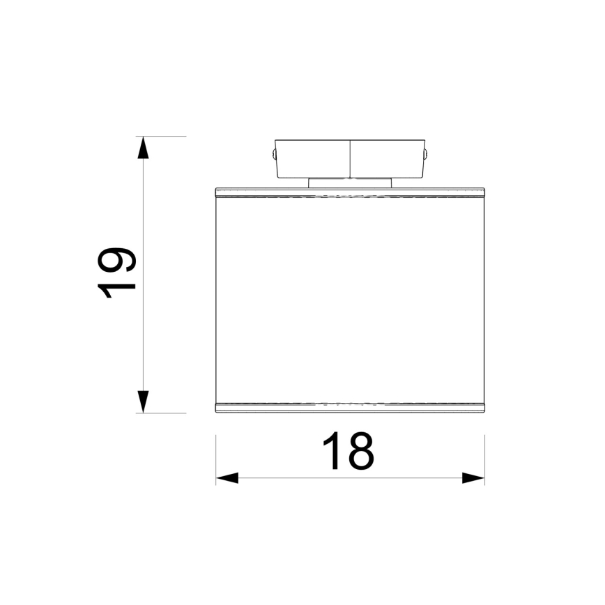 Stropno svetilo ARDEN 1xE27/15W/230V, Ø 18 cm, bež