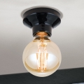 Stropno svetilo FROST 1xE27/60W/230V, črne barve