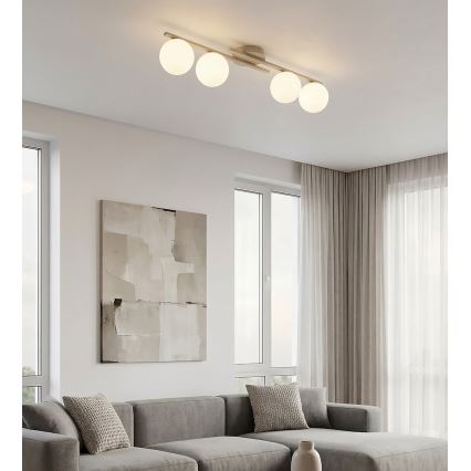 Stropno svetilo KAIRO 4xE14/10W/230V bež