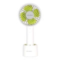 Stylies - Polnilni ročni ventilator LACERTA 4W/5V 2500 mAh bela
