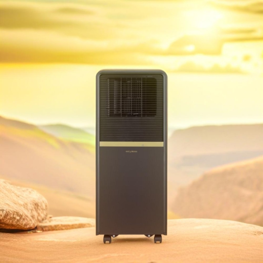Stylies - Prenosna klimatska naprava POLARIX 1000W/230V 9000 BTU črna + daljinski upravljalnik
