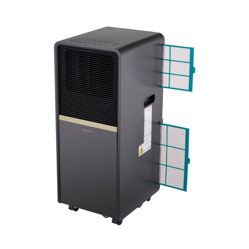 Stylies - Prenosna klimatska naprava POLARIX 1000W/230V 9000 BTU črna + daljinski upravljalnik
