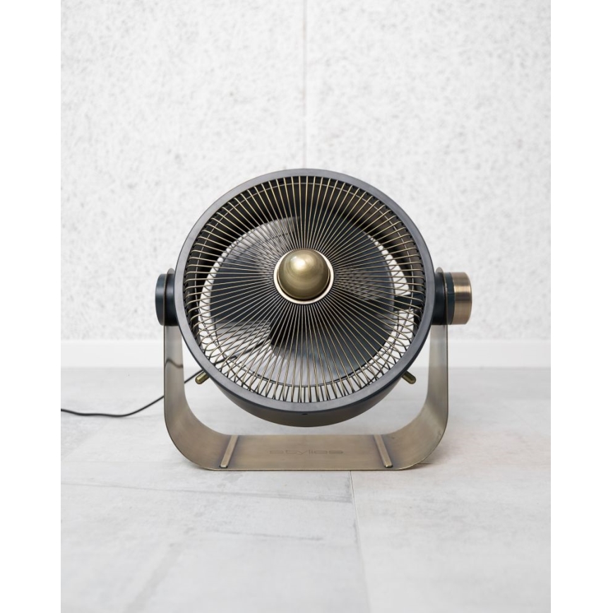 Stylies - Stojalni ventilator CASTOR 40W/230V, črne barve