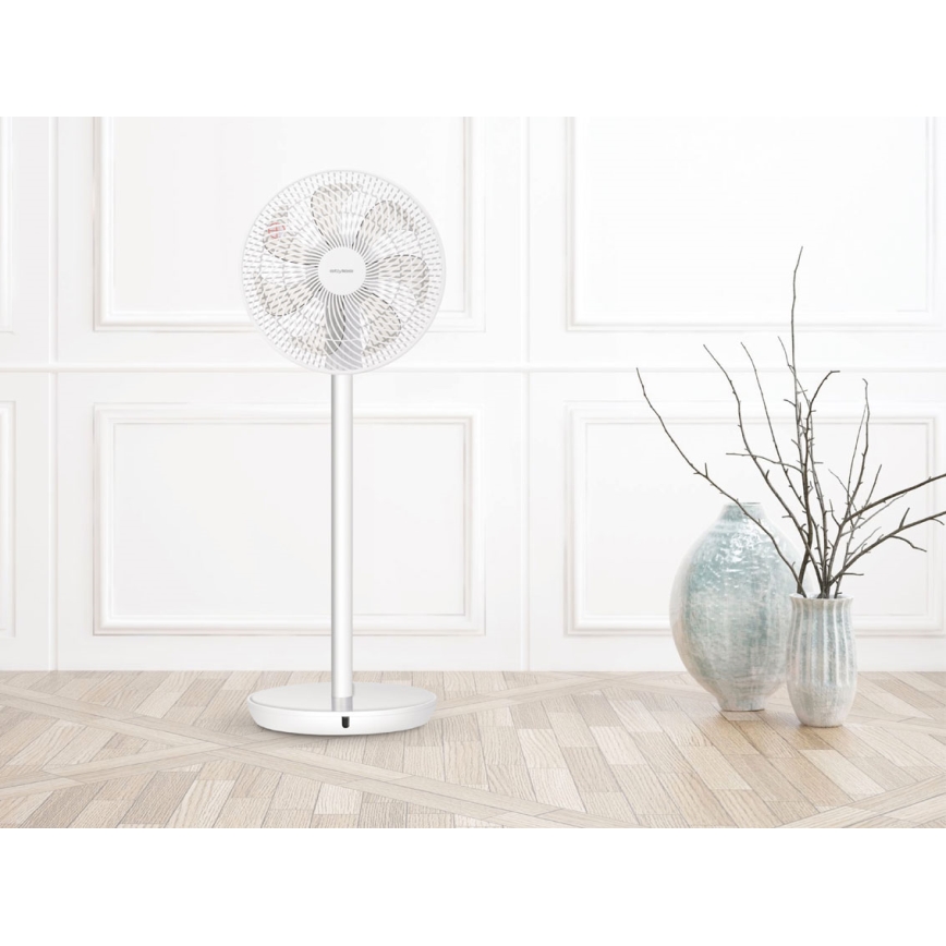 Stylies - Stojni ventilator TUKAN 25W/230V 60 cm bela