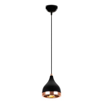 Suspender YILDO 1xE27/40W/230V črna/medena