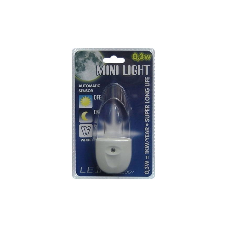 Svetilka v vtičnico MINI-LIGHT (beli luč)