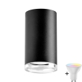 Світильник для ванної LED RGBW зі змінною яскравістю TURYN 1xGU10/6,5W/230V 2700-6500K Wi-Fi IP44 чорний
