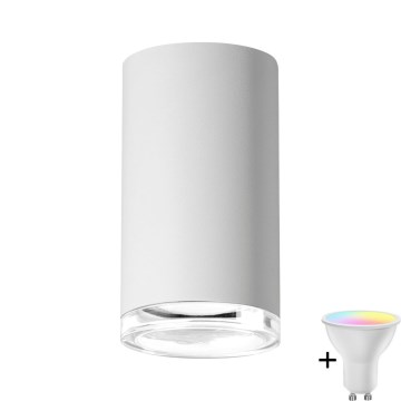 Світлодіодна RGBW регульована ванна точкова лампа TURYN 1xGU10/6,5W/230V 2700-6500K Wi-Fi IP44 біла