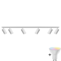 Світлодіодний RGBW dimmable душовий світильник TURYN 6xGU10/6,5W/230V 2700-6500K Wi-Fi IP44 білий