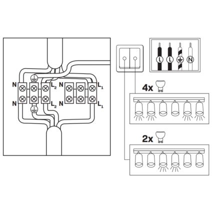 Світлодіодний RGBW dimmable душовий світильник TURYN 6xGU10/6,5W/230V 2700-6500K Wi-Fi IP44 білий