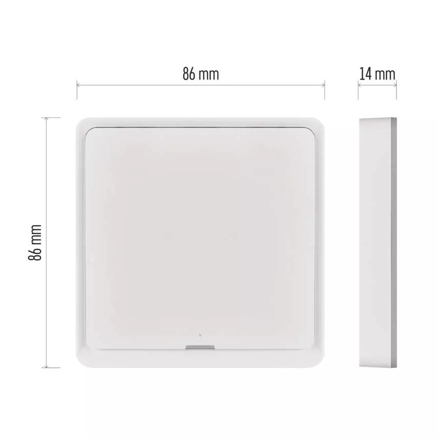 Switch 1-gumb GoSmart Tuya bela