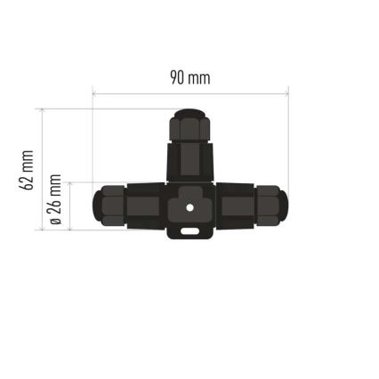 T-odcepni kabelski konektor IP68