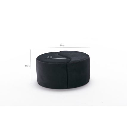 Tabure JING, premer 80 cm, antracit