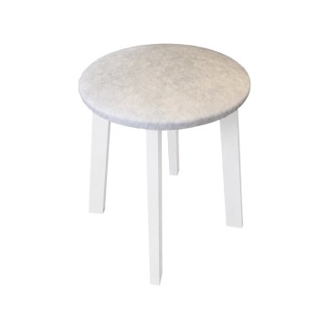 Tabure KUBE premer 36 cm bela/kremna
