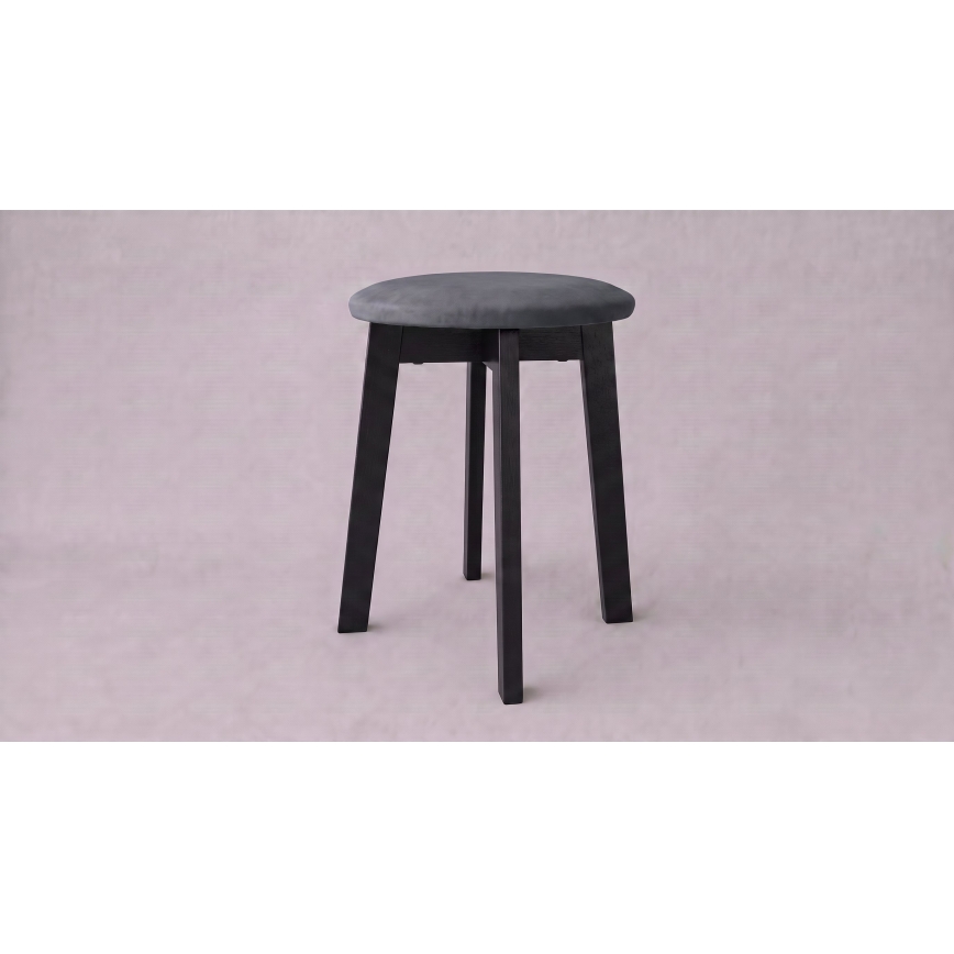 Tabure KUBE, premer 36 cm, črna/antracit