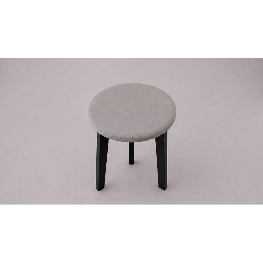 Tabure KUBE Ø 36 cm črn/siv