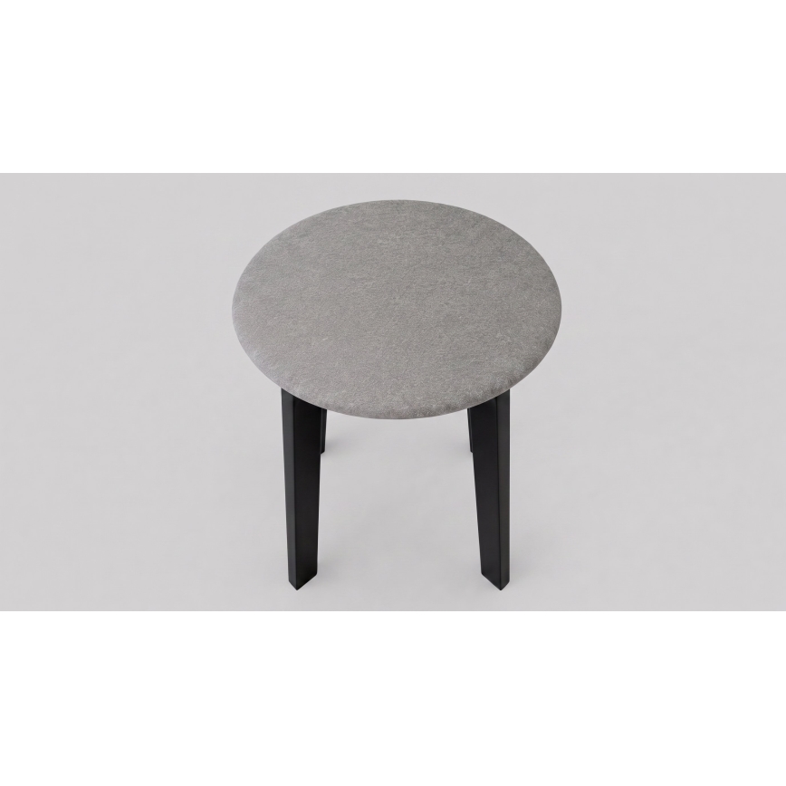 Tabure KUBE Ø 36 cm črn/siv