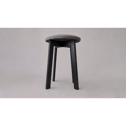 Tabure KUBE Ø 36 cm črn/siv