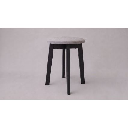Tabure KUBE Ø 36 cm črn/siv