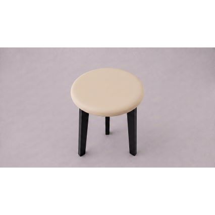Tabure KUBE Ø 36 cm črna/bež