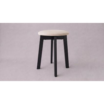 Tabure KUBE Ø 36 cm črna/bež