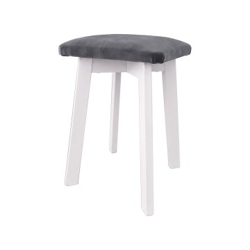 Tabure LUBE 36x36 cm bela/antracit
