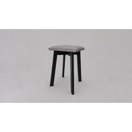 Tabure LUBE 36x36 cm črna/siva