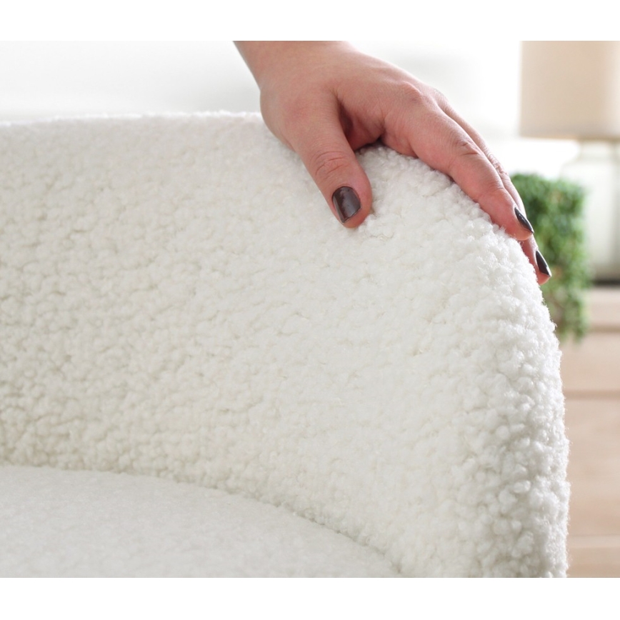 Tabure MIKI, premer 46 cm, bela