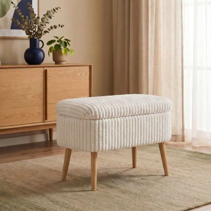 Tabure MOLIS 35x60 cm bela