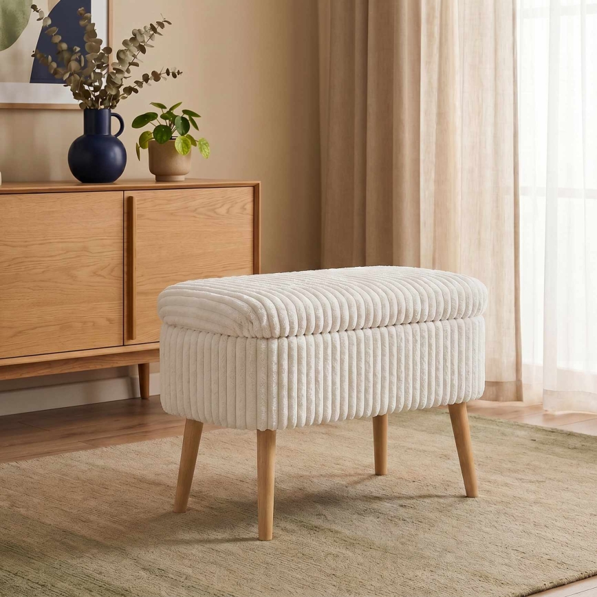 Tabure MOLIS 35x60 cm bela