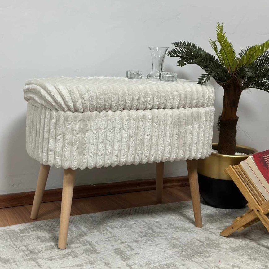 Tabure MOLIS 35x60 cm bela