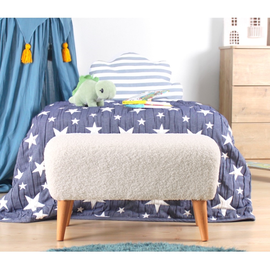 Tabure PIXI 32x61 cm bela
