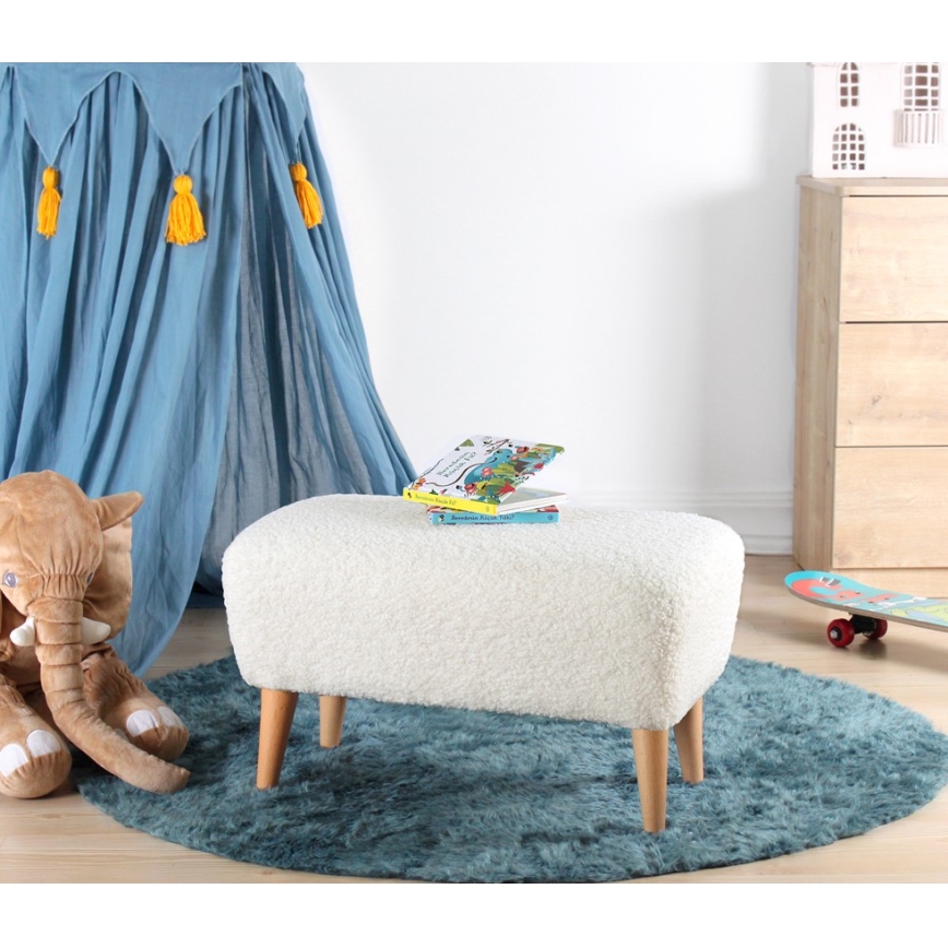 Tabure PIXI 32x61 cm bela