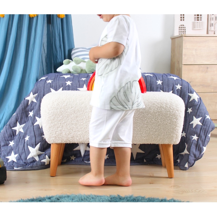 Tabure PIXI 32x61 cm bela